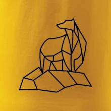 Geometria ľadový medveď na ľade Geometria ľadový medveď na ľade