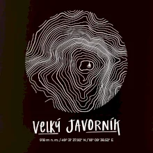 Velký Javorník (Beskydy) - vrstevnice v kruhu