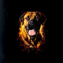 Obrázok poltón búrsky buldog (Boerboel)