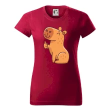 Kapybara s palcom hore