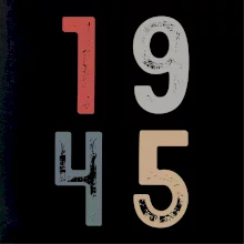 Vintage číslica 1945