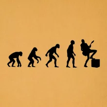 Evolúcia gitarista - noha na kombe