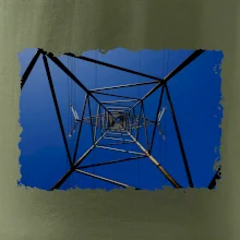 Stožiar vysokého napätia zospodu