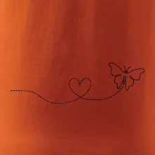 Dráha letu motýľa - srdce