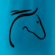 Kôň - hlava silueta Kôň - hlava silueta