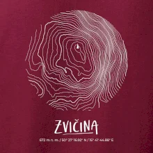 Zvičina - vrstevnice v kruhu