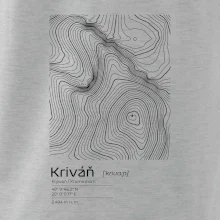 Kriváň - vrstevnice v obdĺžniku