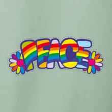 Peace nápis dúhový