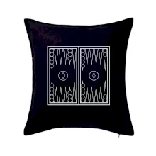 Backgammon čiernobiely