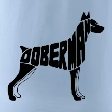Dobermans - nápis v tele