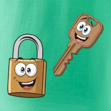 Parové tričká - Zámok a kľúč