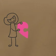 Párové tričká puzzle postavička