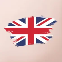 Britská vlajka roztrhaná