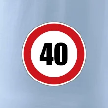 Dopravná značka - obmedzenie rýchlosti 40 Dopravná značka - obmedzenie rýchlosti 40