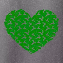 Vianočné jelene v srdci