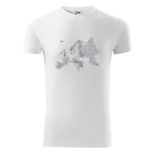 Mapa Európy - srdce v Ukrajine