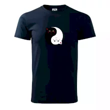 Mačky jin jang farebné