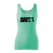 Darts - nápis so šípkarom