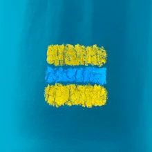 Turistická Cyklo značka - žlto modrá