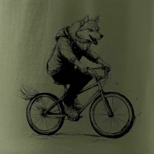 Vlk na bicykli