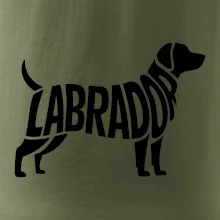 Labrador nápis v tele