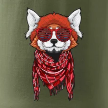 Červená panda hipster