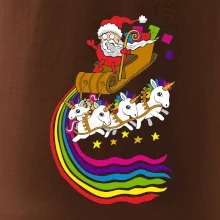 Santa a jednorožce (Pecka design)