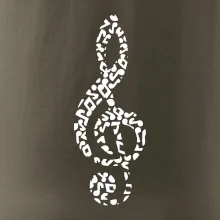 Husľový kľúč z nôt