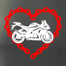 Moto srdce reťaz - superšport