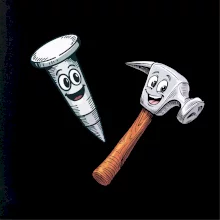 Parové tričko - Kladivo a klinec