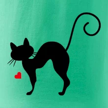 Zamilovaná mačka prehnutá