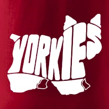 Yorkšírský teriér - Yorkie - Nápis v tele Yorkšírský teriér - Yorkie - Nápis v tele