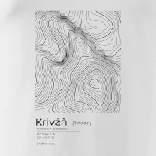 Kriváň - vrstevnice v obdĺžniku