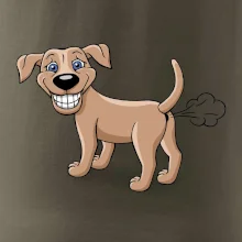 Prdiace pes kreslený (Hana-creative)