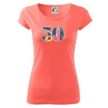 Kvetinové číslo kreslené - 50 Kvetinové číslo kreslené - 50