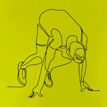 Bežec na štarte jedným ťahom