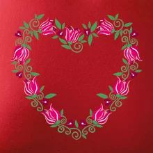 Červené tulipánové srdiečko (Pecka design) Červené tulipánové srdiečko (Pecka design)