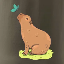 Kapybara a motýlik