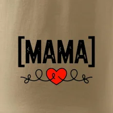 Nápis mama a srdce