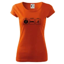 Eat sleep run štvorce