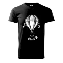 Teplovzdušný balón kreslený