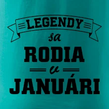 Legendy sa rodia v januári