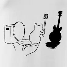 Mačka a gitara WC