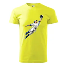 Baseballový polař chytá míček ve výskoku