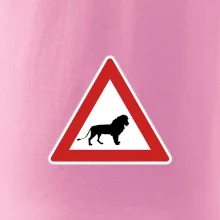 Dopravná značka - Pozor lev