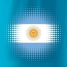 Argentína vlajka bodkovaná