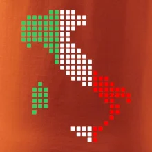 Taliansko obrys vlajka