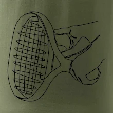 Tenisová raketa jedným ťahom