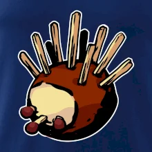 Gaštanový ježko - prsník