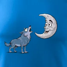 Parové tričko - Vlk a mesiac